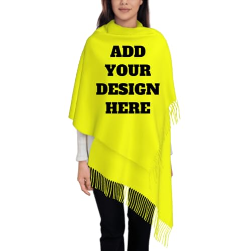 Custom Scarf Add Design text/logo/image Custom Personalized Scarf For Halloween Gifts