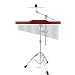 Bar Chimes, 25-Tone 36-Tone Single-Row Wind Chime Musical Percussion Instrument with Adjustable Stand and Extended cymbal for Chorus Music Bar Performances (Color : Silver, Size : 36 Note)