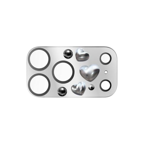 CASETiFY iPhone 17 Pro Max �~���[�J���������Y �ی�J�o�[ - Chrome Love - �V���o�[