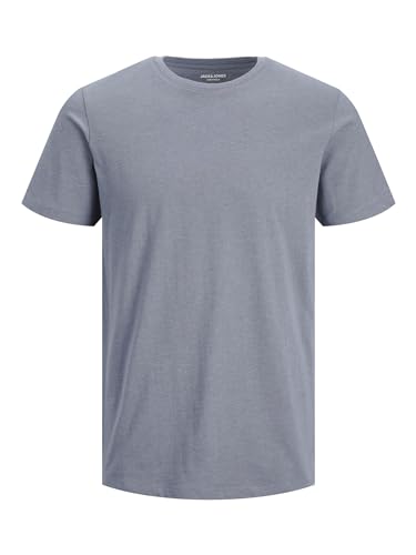 Jack & Jones Maglietta da Uomo con Scollo Rotondo in Tinta Unita