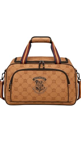 Sacola Mala de Viagem Grande Harry Potter Hogwarts - Marrom