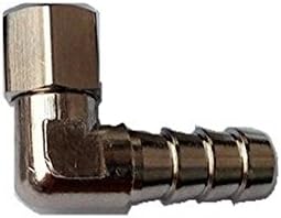 1/8 Barb x 1/8 Female NPT Brass 90 Degree Elbow Swivel Rotating 360 Fitting