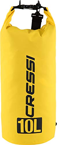 Cressi Dry Bag Mochila Impermeable para Actividades Deportivas, Unisex Adultos, Amarillo, 10 L