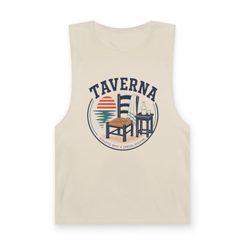 Camiseta sin mangas Taverna Athletic ideal para tus días de terraza y playa con estilo vintage