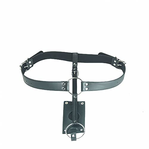 貞操帯 女性用 PU ディルドパンツ 装着型 ボンテージ 貞操帯ベルト 固定ベルト 貞操パンツ SM 大人のおもちゃ(A)) - 画像1