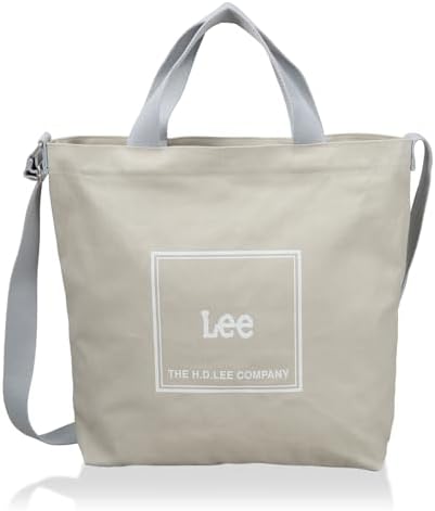 Lee 320-1352 2-Way Tote Bag, Elf, Large Size, Canvas, Lightweight, Large Capacity, Commuting to School or Work, Leisure Town, Gray, gray, L