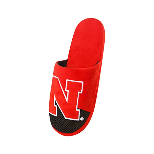 Image of FOCO Oklahoma Sooners NCAA Mens Team Logo Staycation Slippers