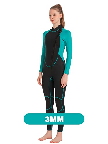 Realon Women Wetsuit Neoprene Wet Suits 3Mm Full Body Long Sleeves Front Zipper Swimsuit For Scuba Diving Swimming Surfing Adult In Cold Water #TOP7