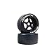 DBoots Hoons 53/107 2.9 Vormontierte Riemenreifen, silber, 17mm Hex, 5-Speichen (2)