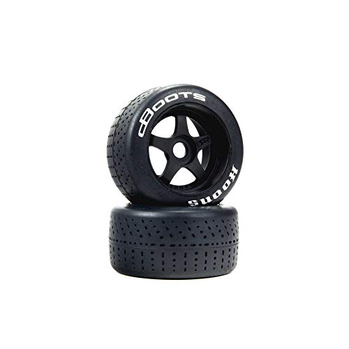 ARRMA dBoots Hoons 53/107 2.9 Pre-Mounted Belted Tires, Silver, 17mm Hex, 5-Spoke (2), ARA550084, Black by ARRMA - Used condition - US$28.65