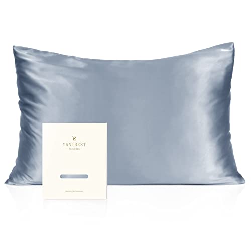 Yanibest Silk Pillowcase For Hair And Skin 22 Momme 600 Thread Count 100% Mulberry Silk Bed Pillowcase With Hidden Zipper, 1 Pack Standard Size Pillow Case #TOP4