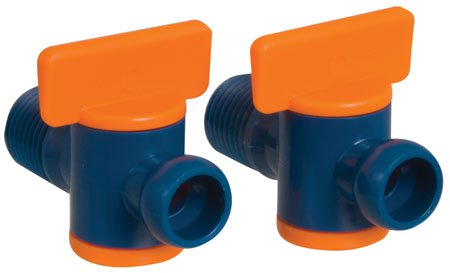 Loc-Line LP-32092 1/2 Loc Line Coolant Hose Male NPT Valve, Qty. (2) Male NPT Valves