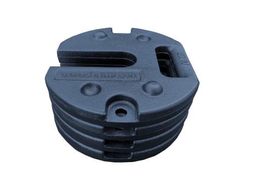 Stahlgewichte für das Partyzelt (4, Schwarz)