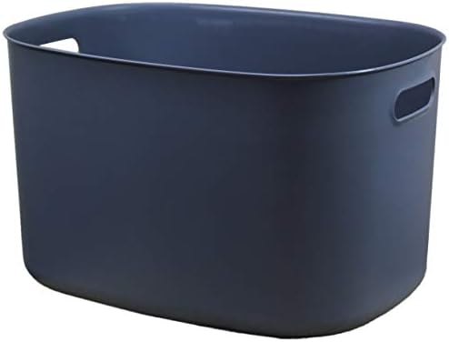 Plastic Storage Box Home Kitchen Bedroom Bathroom Office Stackable Basket Container (1, 6 Litre Anthracite)