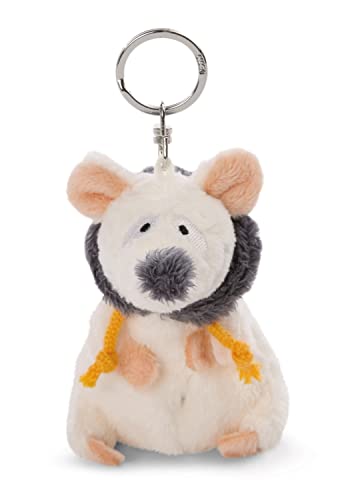 NICI Schlüsselanhänger Maus 10cm – Maus Kuscheltieranhänger mit Schlüsselring für Schlüsselband, Schlüsselbund, Schlüsselhalter & Schlüsselkette – Taschenanhänger Winterkollektion