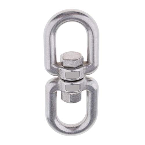 MERISHOPP Stainless Steel Ring Connector Double Ended Swive...