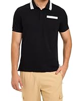 FILA Men's Cooper Polo Men's Polo Shirt, Black, L
