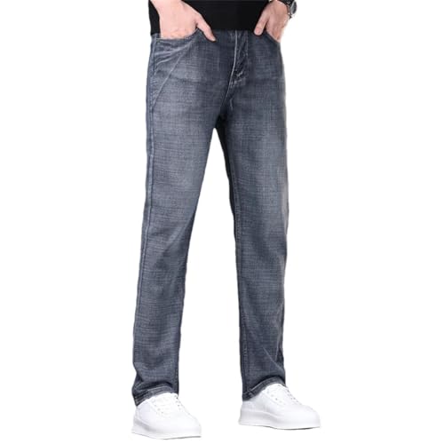 Men's Streetwear Jeans Vintage Slim Fit Pants Narrow Leg Daily Denim Trousers