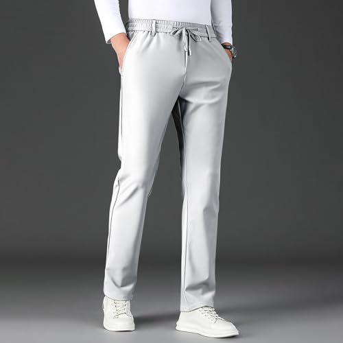 Work Pants for Men Big and Tall Dress Suit Pants Mens Casual Business Office Trousers Straight Fit Drawstring Slacks4