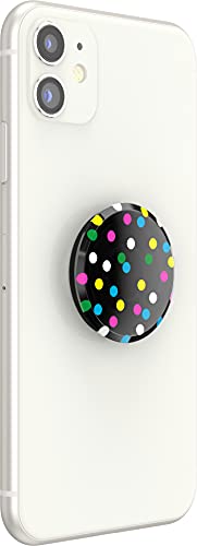 PopSockets Translucent Phone Grip with Expanding Kickstand, PopSockets for Phone, Translucent PopGrip - Black Disco (Pack of 2)