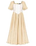 Scarlet Darkness Girls Renaissance Fair Costume Medieval Princess Costume Victorian Dress Apricot Size 8