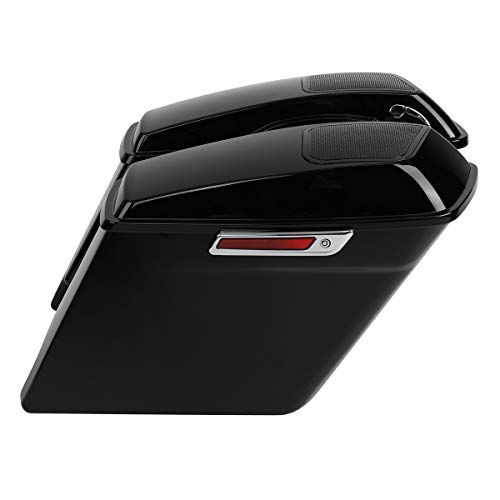 XFMT Alforjas Extendidas Estiradas 5" con Tapa para Parlantes 6x9" para Harley Touring Road King Road Glide Street Glide Electra Glide 2014-2024 miniatura 7
