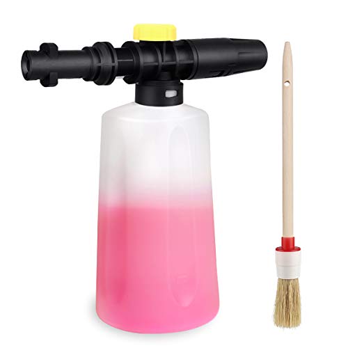 EAWONGEE Adjustable Foam Cannon 750ML Snow Foam Lance Kit Soap Dispenser Nozzle for Karcher K2 K3 K4 K5 K6 K7 Pressure Washer Accessories