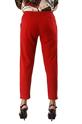 Image of Cotton Wear Casual Regular Fit Elastic Waist Double Side Pocket Trouser