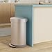 simplehuman 45 Liter/ 12 Gallon Semi-Round Hands-Free Step Trash Can, Brushed