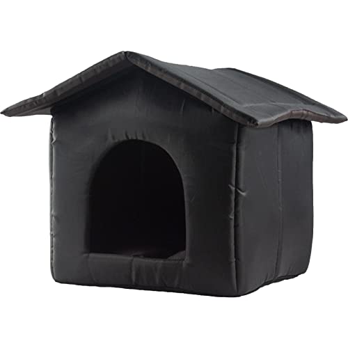 Casa para gatos al aire libre, resistente a la intemperie, cama para gatos al aire libre, tienda de campaña para gatos al aire libre, plegable portátil, refugio de invierno para mascotas para gatos
