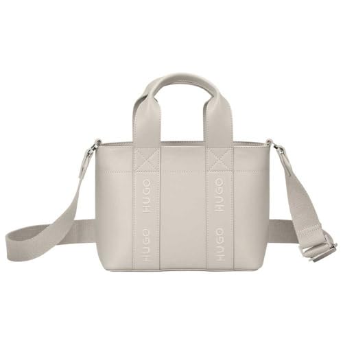 HUGO Becky UP Mini Tote Open White : Le Sac à Main Tendance pour Sorties