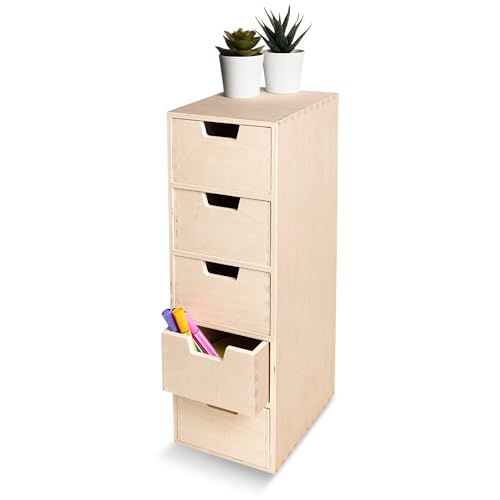 DIMENSIONI PERFETTE – Grazie alla misura esterna di 15 x 20,5 x 47 cm (+/- 1 cm). questa scatola in legno è perfetta per contenere attrezzi. ricami e cucito. ma anche giocattoli o altro.