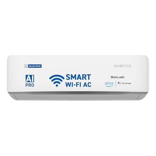 Blue Star 1.5 Ton 5 Star, 60 Months Warranty, Wi-Fi Smart Inverter Split AC (Copper, Convertible 5 in 1 Cooling, AI Pro, DigiQ Hepta Sensors, 4 Way Swing, IC518ZNURS, White)