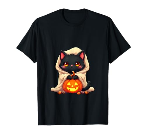 Cute Cat Halloween Pumpkin Spooky Cat Halloween T�V���c
