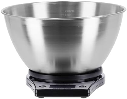 اولسين مارك ميزان مطبخ رقمي - وعاء وهيكل من الستانلس ستيل - وظيفة...