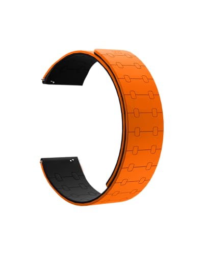 DailyObjects Orange Mag Grip Loop Watch Strap Compatible with Samsung/OnePlus/Fitbit Smartwatches (22mm) Watch Not Included