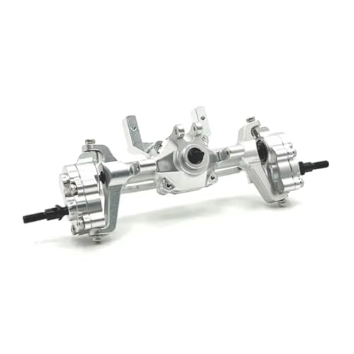 RC�t�����g���A�A�N�X���Z�b�g For FMS For FCX24 Xiaoqi Crusher K5 1/24 ���^??���t�����g���A�|�[�^���u���b�W�A�N�X���f�t�@�����V�����A�Z���u��RC�J�[�p�[�c�A�b�v�O���[�h(Silver,Front)