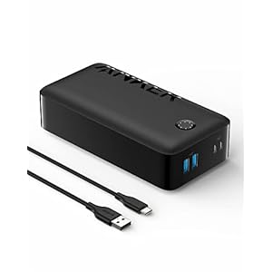 Anker Power Bank, 347 Portable Charger (PowerCore 40K), 40,000mAh Battery Pack with USB-C High-Speed Charging, For iPhone 13 / Pro/Pro Max/mini, Samsung Galaxy, iPad, AirPods, and More