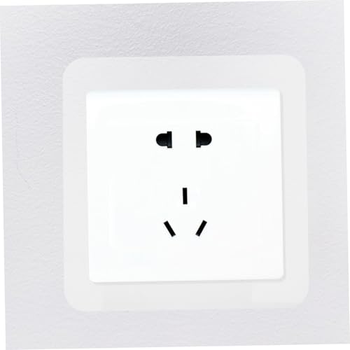Protector de interruptor de luz de acrílico blanco PRETYZOOM autoadhesivo para hogar 7