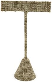 Earring T Bar 4-3/4" - Burlap Jewelry Holder Showcase Display Stands