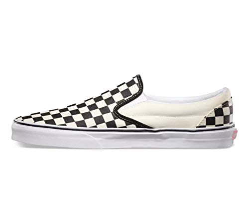 Vans Vans, Unisex Classic Slip-On Shoes (Black/White Checkered - 8 Men/9.5 Women)