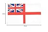 AZ FLAG - White Ensign Flag - 2x3 Ft- 100D Polyester St George'S - British Royal Navy Ships Banner with Two Metal Grommets - Fade Resistant - Vivid Colors - 2' x 3' Feet - 90x60 Cm #4