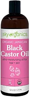 Organic Jamaican Black Castor Oil by Sky Organics (16 oz) USDA Organic 100%