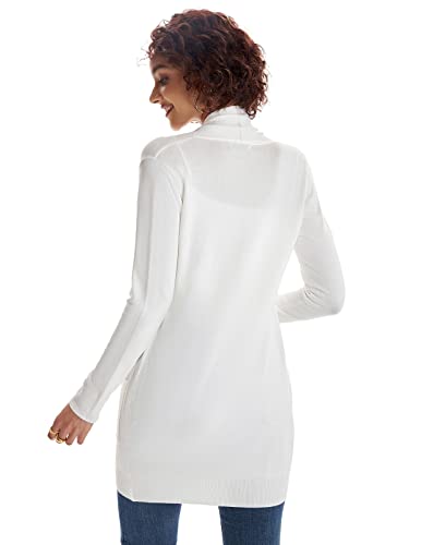 Image of GRACE KARIN Long Cardigan for Women Lightweight Open Front with Pockets | Oversized Cardigan Sweaters for Women, Soft Knit, Casual Fall Clothes, Layering Piece for Fall, Winter & Office Wear