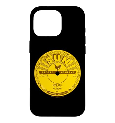 Sun Records X ���C�E�I�[�r�\�� �f�r���h�[�� ���R�[�h���[�x�� �X�}�z�P�[�X iPhone 16 Pro �p