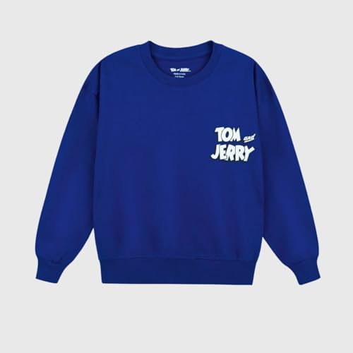 Image of Nap Chief Kids Cotton Official Tom & Jerry Printed Co ord set for Boys & Girls, Sweatshirt and Joggers Clothing Set for Casual Wear