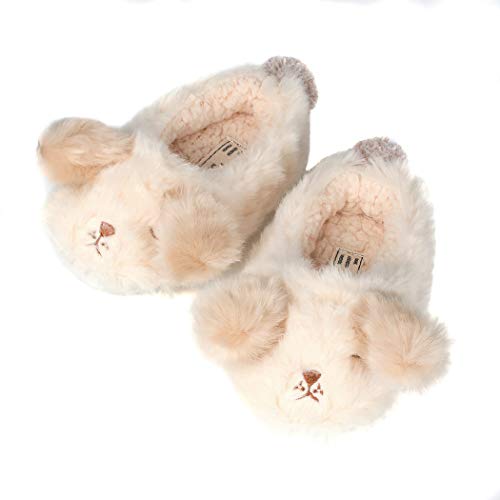 Kid's Cozy Fleece Memory Foam House Trick or Treat Halloween Slippers (10 M US Toddler, The Fluffy Puppy)