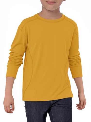 Haloumoning Boys Long Sleeve Shirts Kids Crewneck Oversized Casual Tees Fall Fashion Shirt Tops 5-14 Years...