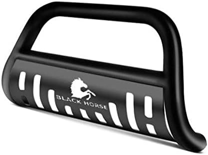 Black Horse Off Road Bull Bar Skid Plate Black Compatible with 2013-2021 Nissan Pathfinder-CBB-NIA1802SP
