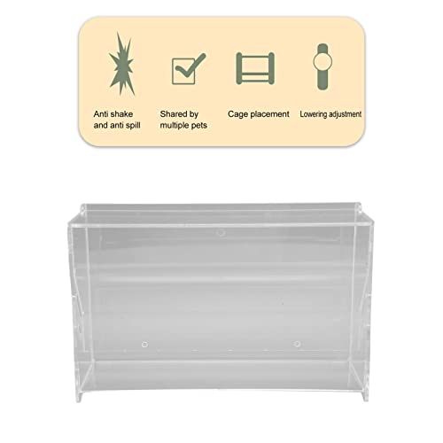 Alimentador de Gaiola de Pássaro, Alimentador de Comida de Galinha Rutina de Grande Capacidade Trans